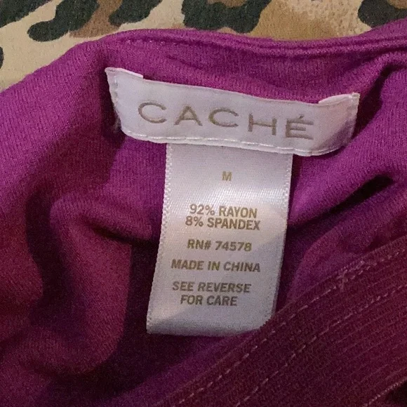 Cache Raspberry Halter Top w/ Built-In Bra - Picture 8 of 8
